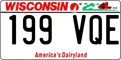 WI license plate 199VQE
