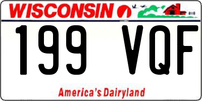WI license plate 199VQF