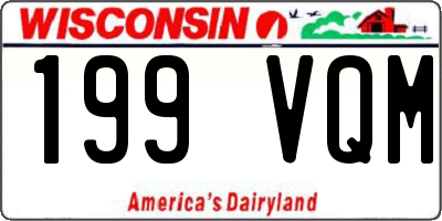 WI license plate 199VQM