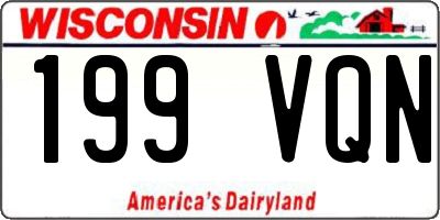 WI license plate 199VQN