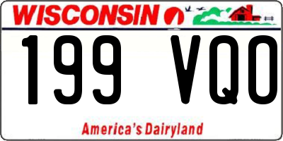 WI license plate 199VQO