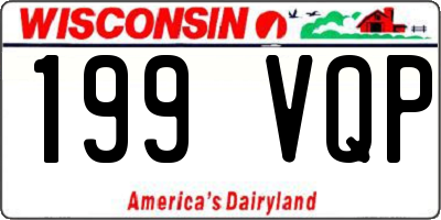 WI license plate 199VQP