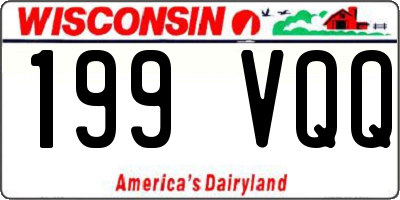 WI license plate 199VQQ