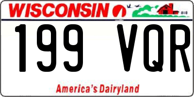 WI license plate 199VQR