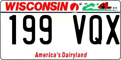 WI license plate 199VQX
