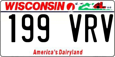 WI license plate 199VRV