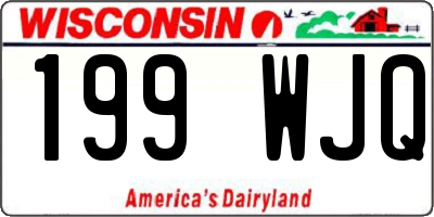 WI license plate 199WJQ