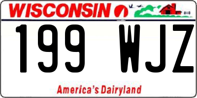 WI license plate 199WJZ