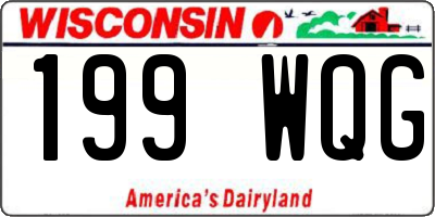 WI license plate 199WQG