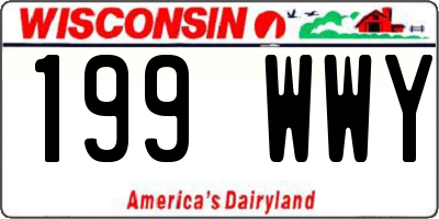 WI license plate 199WWY