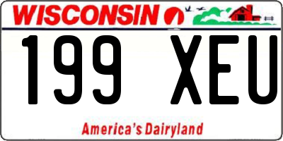 WI license plate 199XEU