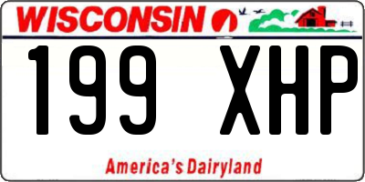 WI license plate 199XHP