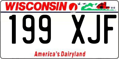 WI license plate 199XJF