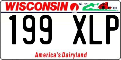 WI license plate 199XLP