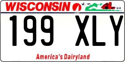WI license plate 199XLY