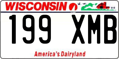 WI license plate 199XMB