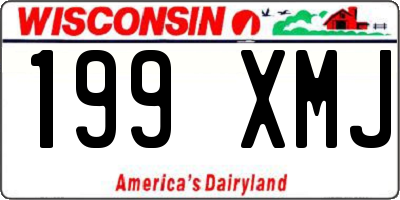 WI license plate 199XMJ