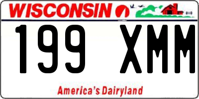 WI license plate 199XMM