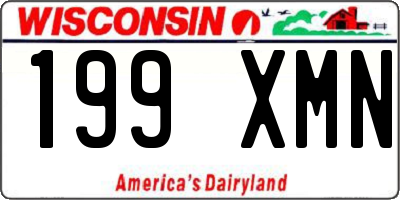 WI license plate 199XMN