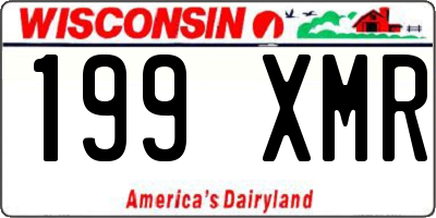 WI license plate 199XMR