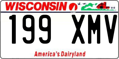 WI license plate 199XMV