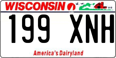 WI license plate 199XNH