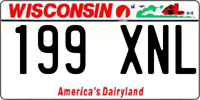 WI license plate 199XNL