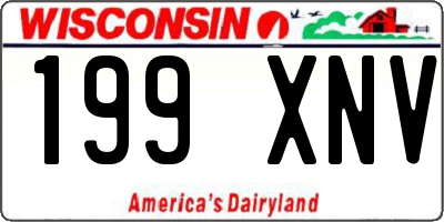 WI license plate 199XNV