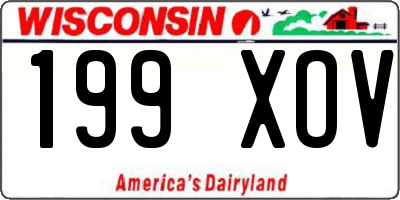 WI license plate 199XOV