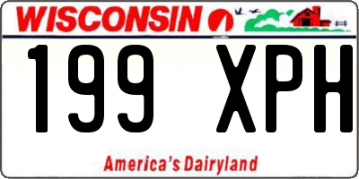 WI license plate 199XPH