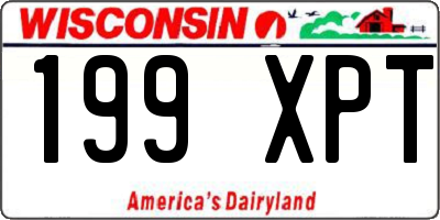 WI license plate 199XPT