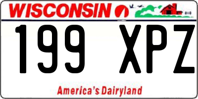 WI license plate 199XPZ