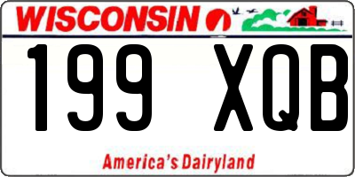 WI license plate 199XQB