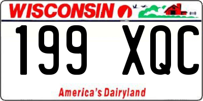 WI license plate 199XQC