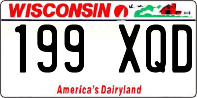 WI license plate 199XQD