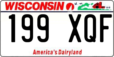 WI license plate 199XQF