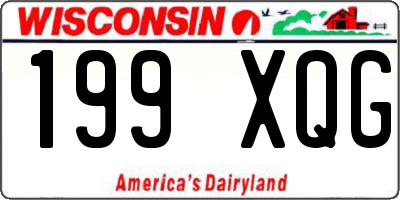WI license plate 199XQG
