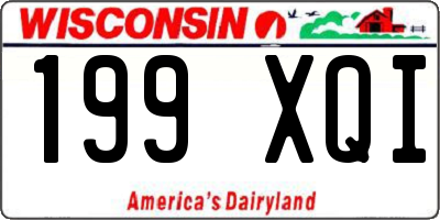 WI license plate 199XQI