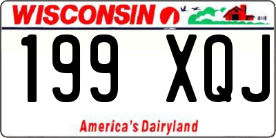 WI license plate 199XQJ