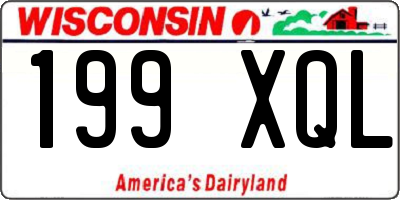 WI license plate 199XQL