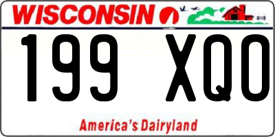 WI license plate 199XQO