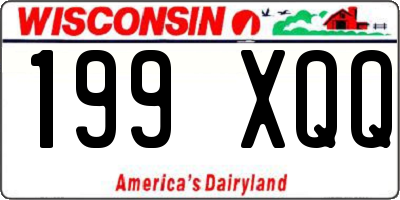 WI license plate 199XQQ