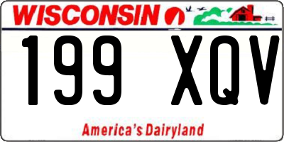 WI license plate 199XQV