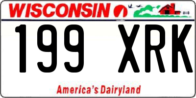 WI license plate 199XRK
