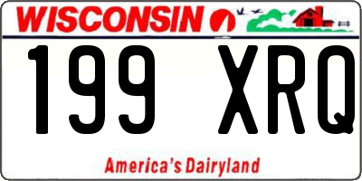 WI license plate 199XRQ