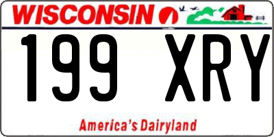WI license plate 199XRY