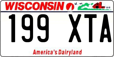 WI license plate 199XTA