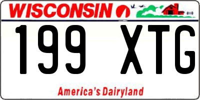 WI license plate 199XTG