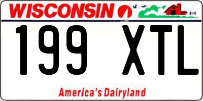 WI license plate 199XTL
