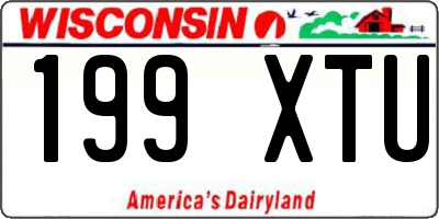 WI license plate 199XTU